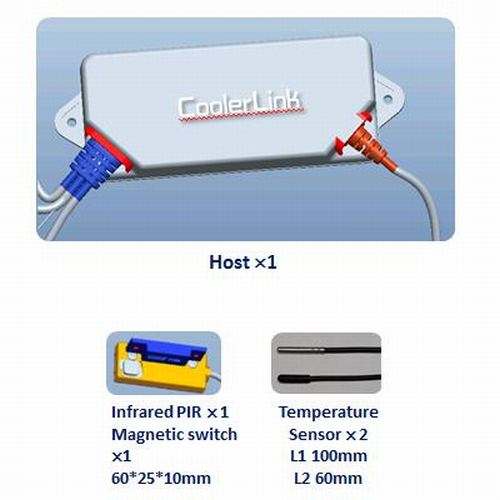 Coolerlink RTLS GPS في الوقت الحقيقي خدمة الموقع تتبع مربع التفتيش وحدة مراقبة للمجمدات