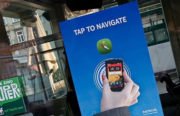 NFC Marketing Navigator uvnitř nákupního centra