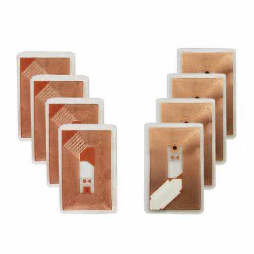 HP150124A Antena Tembaga RFID Transparan PET ISO15693 NFC Stiker Tag Kecil