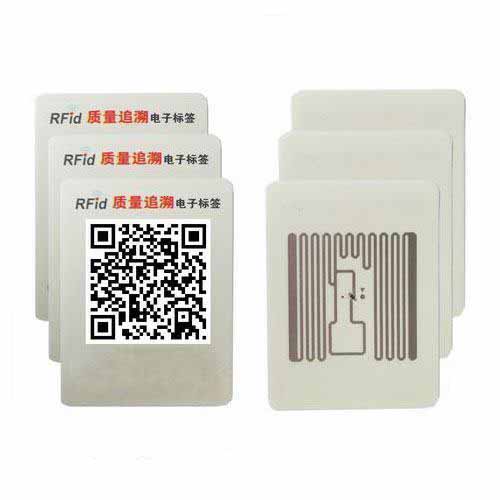 UY130084A 9629 Tamper Evident UHF printable tag voor verificatie van beveiligingscertificering