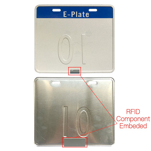 RD170162G-001 UHF Motorcycle License RFID Component Naka-embed na E-Plate Tag