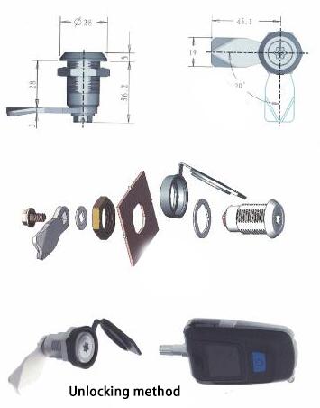 Passive NFC locker with Electronic key