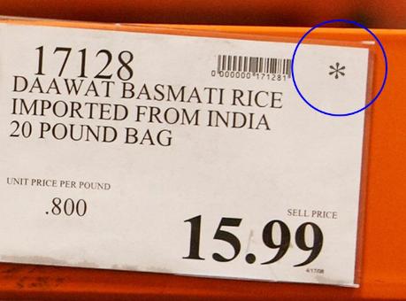 What Does Costco Asterisk Mean on Price Tag?