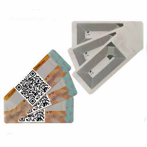 HY140009B ISO15693 ICODE SLIX RFID Liquor Tag 2D Code Hologram HF Label Hologram Sticker