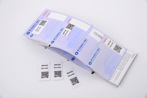 RFID tamper evident security ticket label